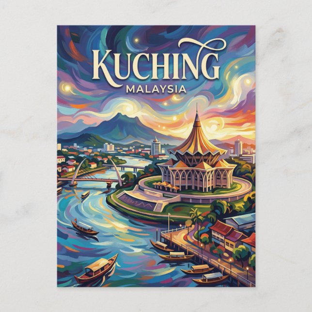 Kuching Malaysia Postcard (Front)