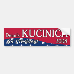 Kucinich Curved Bumper Sticker