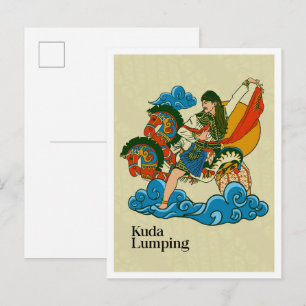 Kuda Lumping Javanese Culture Indonesia Postcard