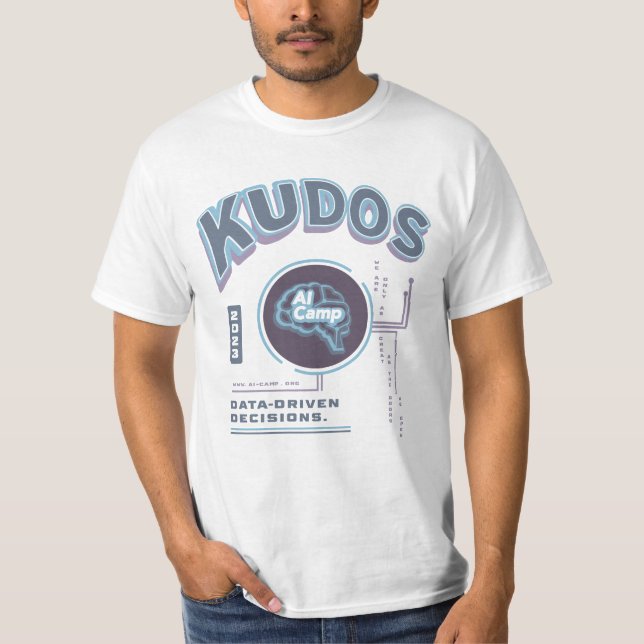 KUDOS Themed AI Camp T-shirt (Front)