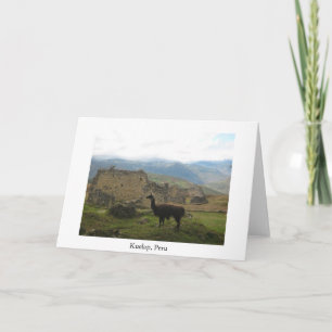 Kuelap, Peru greeting card