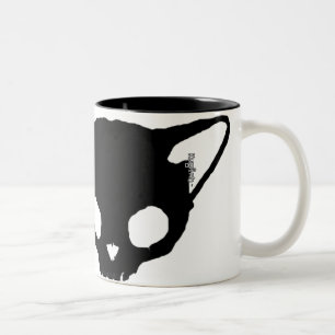 Kuginh™ Black Cat Skull mug