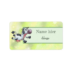 Kuh Adressaufkleber Label