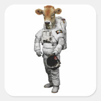 Kuh Astronaut Sticker