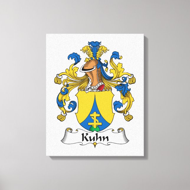 Kuhn Family Crest Canvas Print (Front)