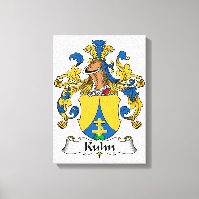 Kuhn Family Crest Canvas Print (Front)
