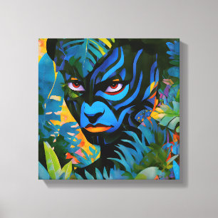 “Kuiráya” –  Painted Leaf - Women In Amazonia Canvas Print