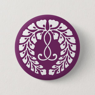 Kujo wisteria 6 cm round badge