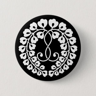 Kujo wisteria 6 cm round badge