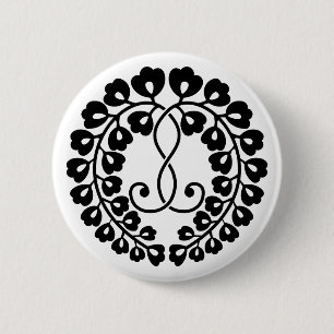 Kujo wisteria H 6 Cm Round Badge