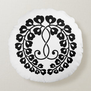 Kujo wisteria round cushion