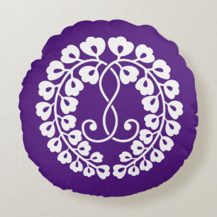 Kujo wisteria round cushion