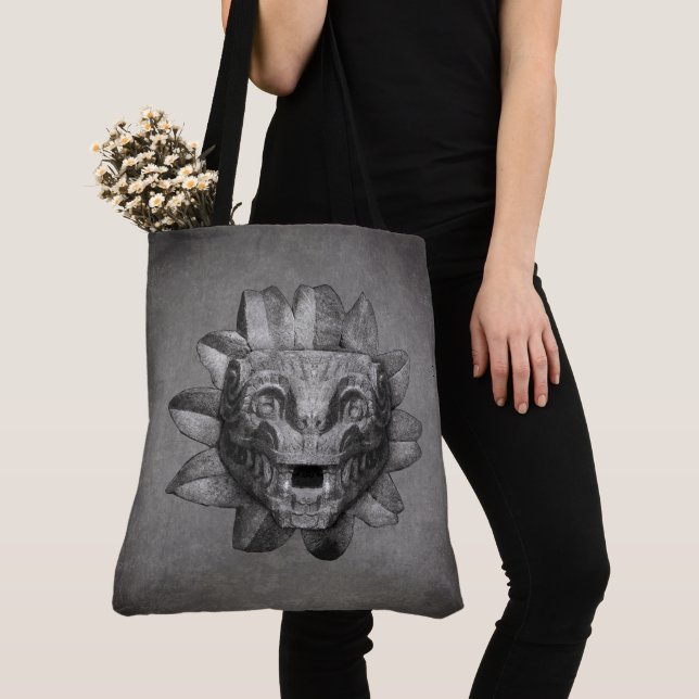 Kukulcán, the Feathered Serpent  Tote Bag (Close Up)