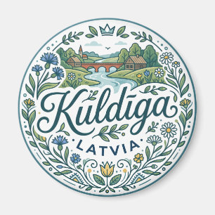 Kuldīga Countryside Latvia Magnet