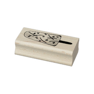 Kulfi Qulfi Indian Food Ice Cream Frozen Dessert Rubber Stamp