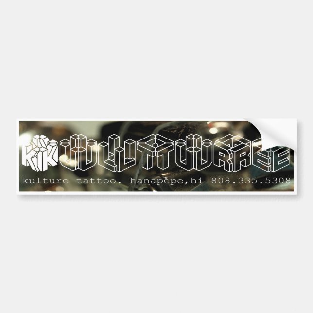 Kulture Tattoo Bumper Sticker (Front)