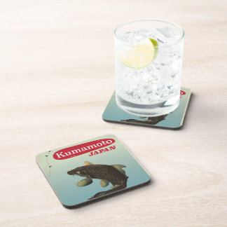 Kumamoto Japan vintage style travel poster Coaster