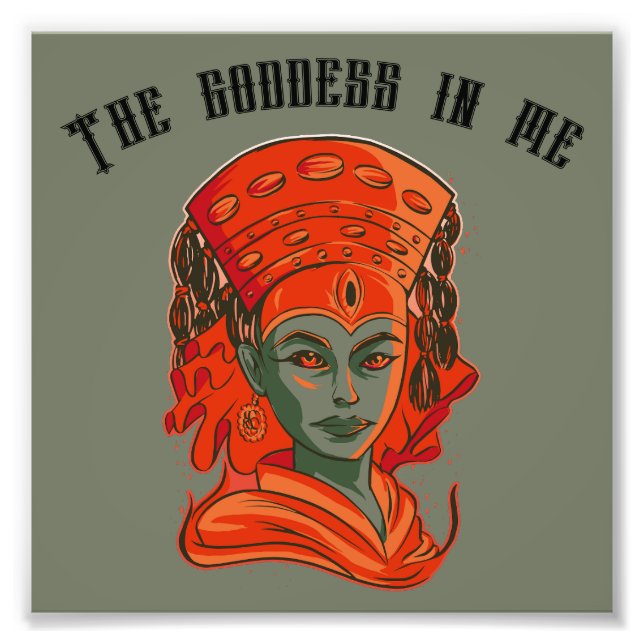 Kumari – Divine Feminine Goddess Art Photo Print (Front)