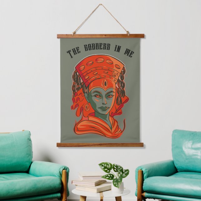  Kumari - The goddess in me    Hanging Tapestry (Living Room)