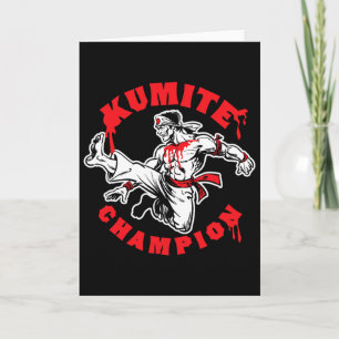 Kumite Champion Blood Sports Karate Kung Fu Kick Card