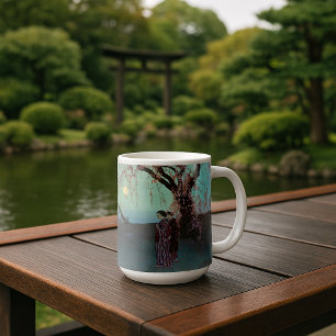 Kumoi Cherry Trees Japanese woodblock print repro Coffee Mug