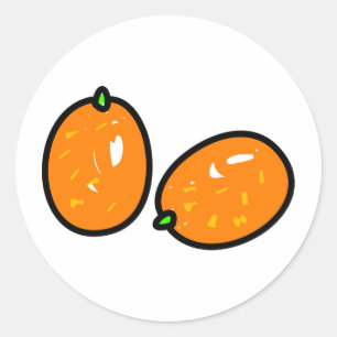Kumquat Classic Round Sticker