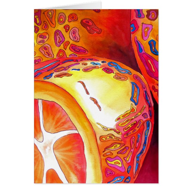 Kumquats orange citrus watercolour fruit art (Front)