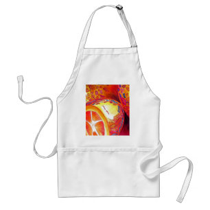 Kumquats orange citrus watercolour fruit art standard apron