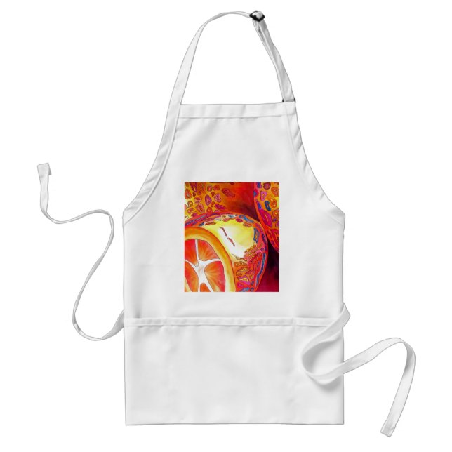 Kumquats orange citrus watercolour fruit art standard apron (Front)