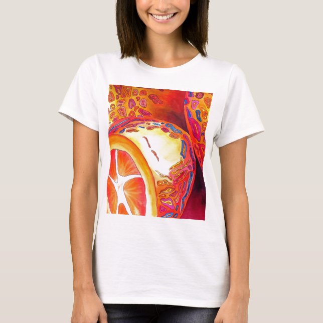 Kumquats orange citrus watercolour fruit art T-Shirt (Front)