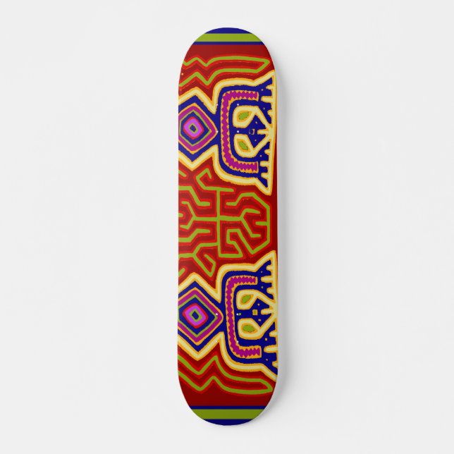 Kuna Indian Ancestral Spirit Skateboard (Front)