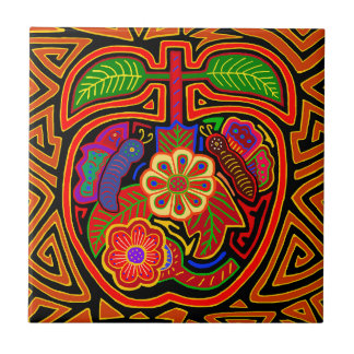 Kuna Indian Apple Tile