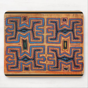 Kuna Indian Canoe Spirits Mouse Mat