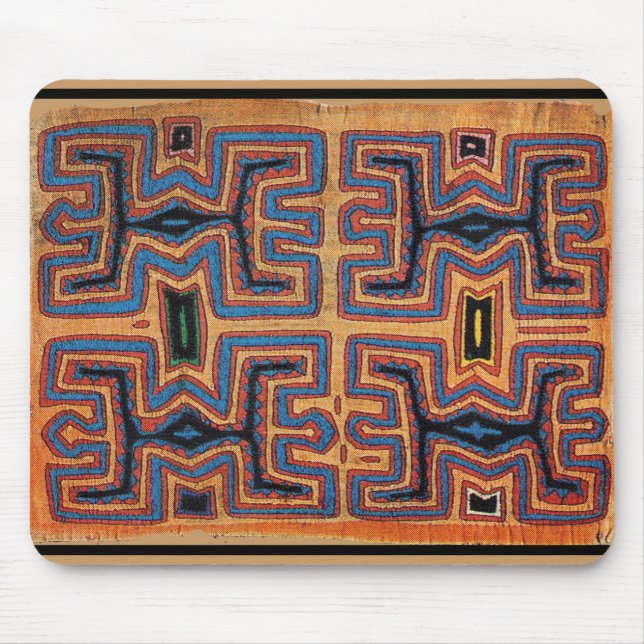 Kuna Indian Canoe Spirits Mouse Mat (Front)