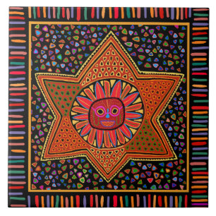 Kuna Indian Del Sol Tile
