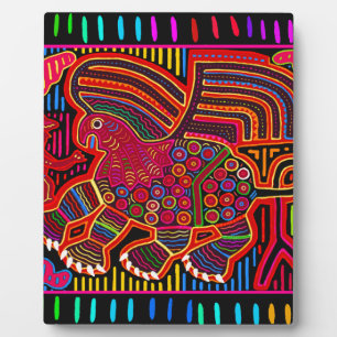 Kuna Indian Friendly Dragon Mola Plaque