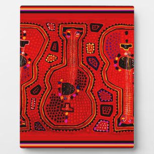Kuna Indian Guitars Plaque