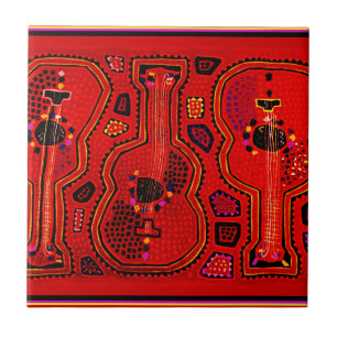Kuna Indian Guitars Tile