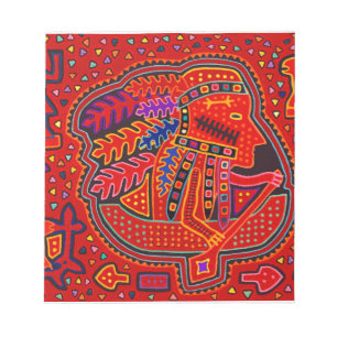 Kuna Indian Man in Canoe Notepad