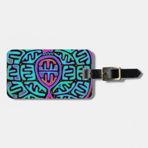 Kuna Indian Mariposa Luggage Tag