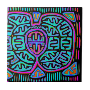 Kuna Indian Mariposa Tile