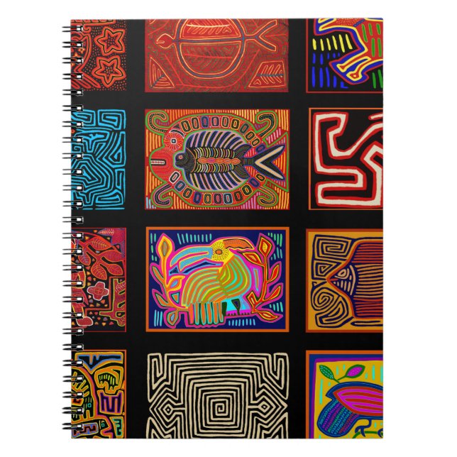 Kuna Indian Mola Collage Notebook (Front)