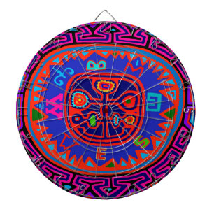 Kuna Indian Mola Compass Dartboard