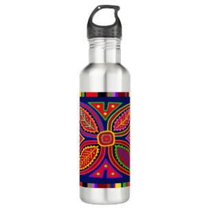 Kuna Indian Mola Flora 710 Ml Water Bottle