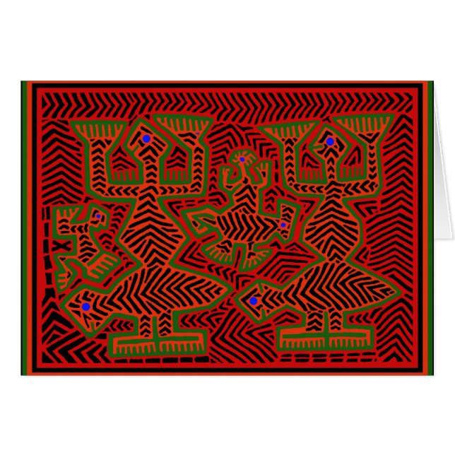 Kuna Indian Mola Spirits (Front Horizontal)
