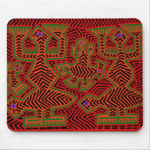 Kuna Indian Mola Spirits Mouse Mat