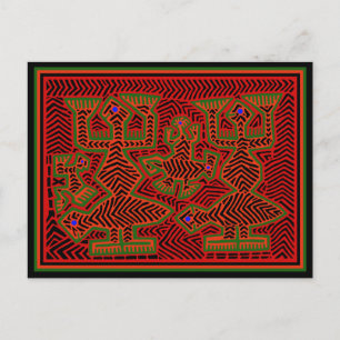 Kuna Indian Mola Spirits Postcard