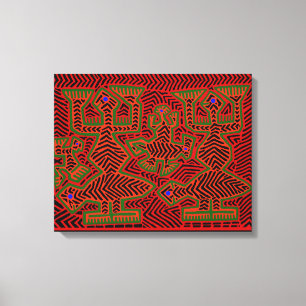 Kuna Indian Shaman Spirits Canvas Print