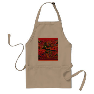 Kuna Indian Stork Bringing Baby Design Standard Apron