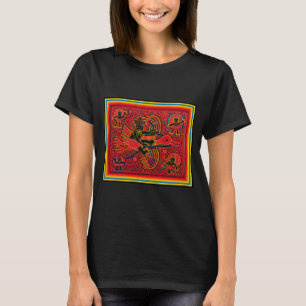 Kuna Indian Stork Bringing Baby Design T-Shirt